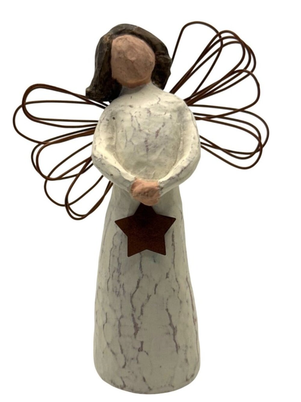 Willow Tree Angel Of Light Figurine 4.5” Susan Lordi Demdaco Bronze Wings Star